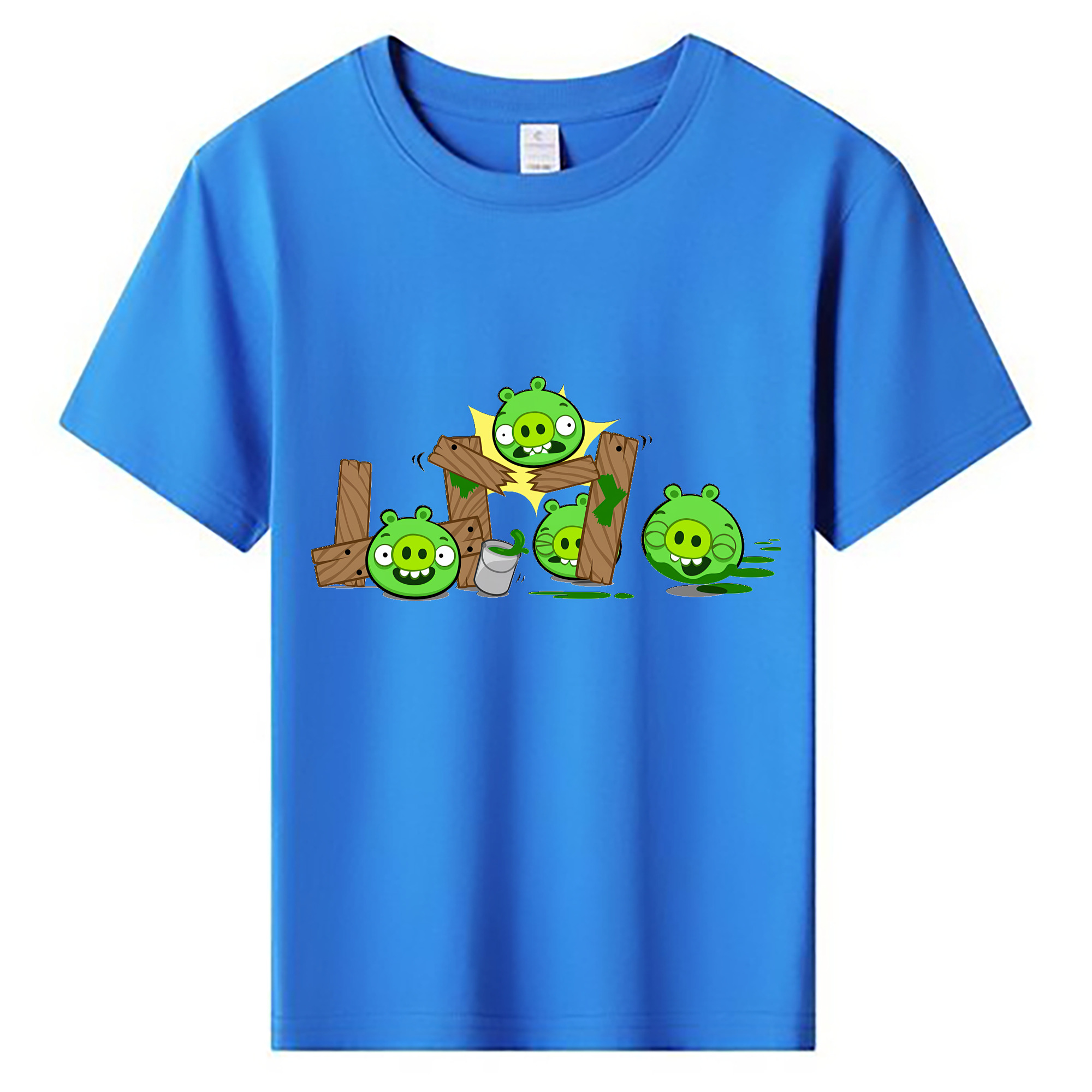 （画像用） Angry Birds アングリーバード 綿100％キッズTシャツ（フロントプリント）